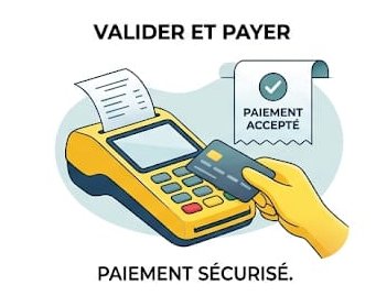 Terminal de paiement validant un règlement
